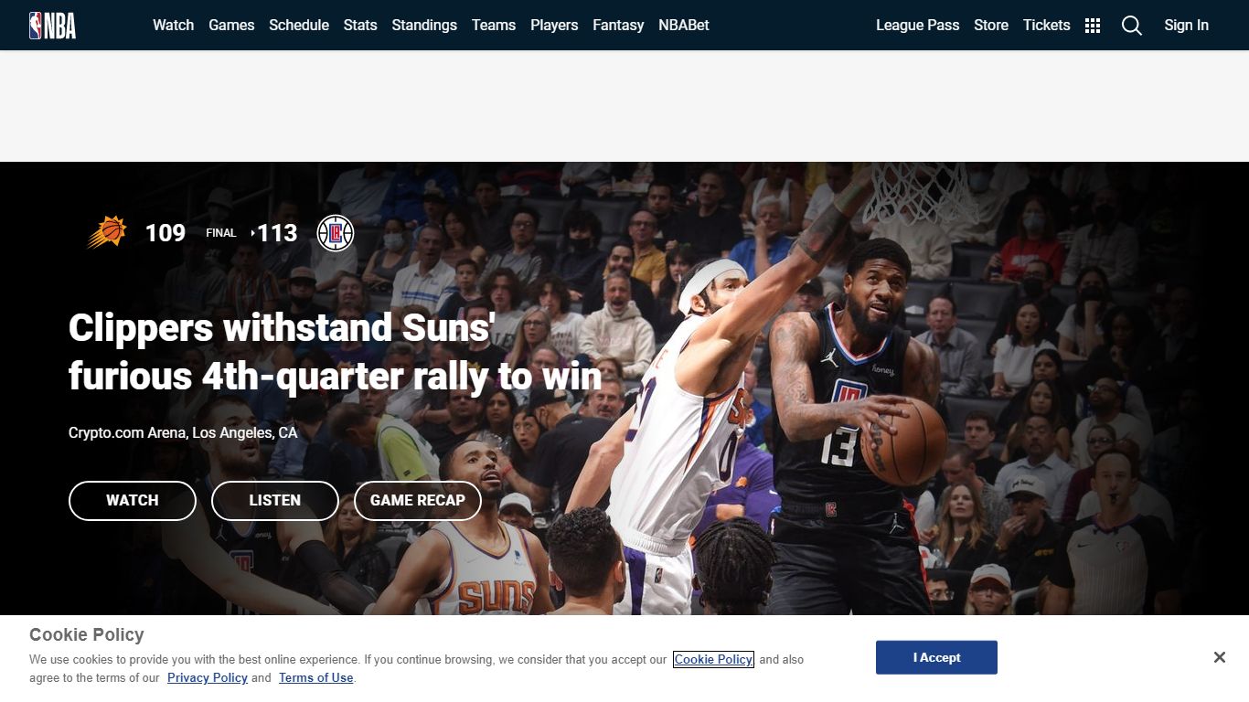 Phoenix Suns vs LA Clippers Apr 6, 2022 Box Scores | NBA.com